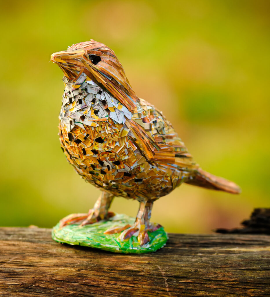 3D Collaged Bird